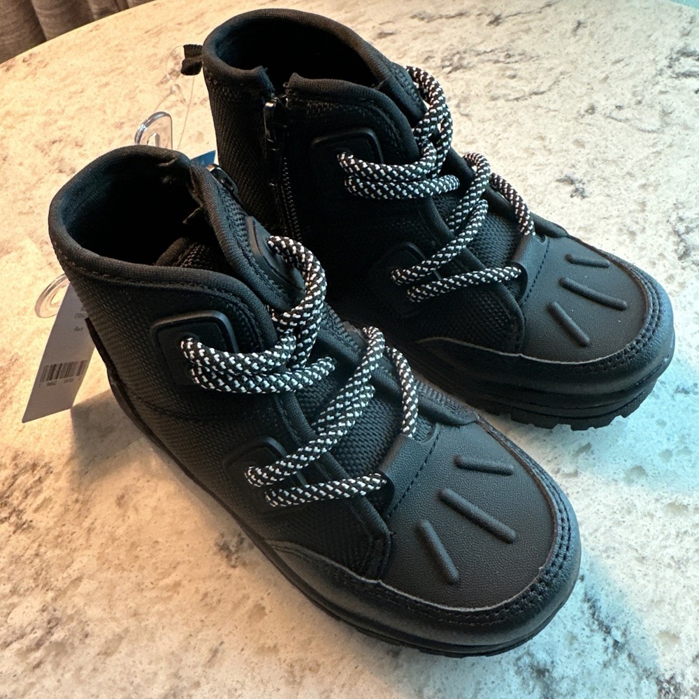 Carters Toddler Boys Burma Boots Size 9 Black